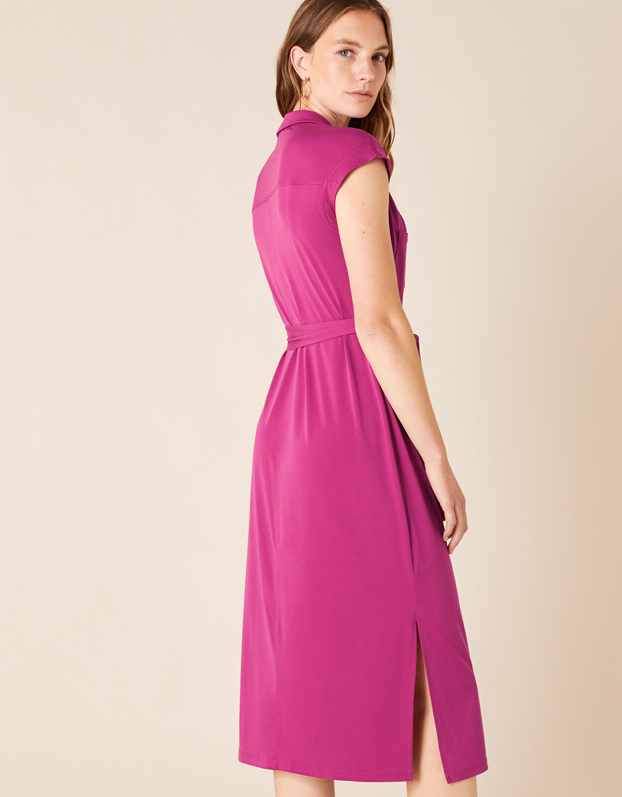 Jersey midi dress