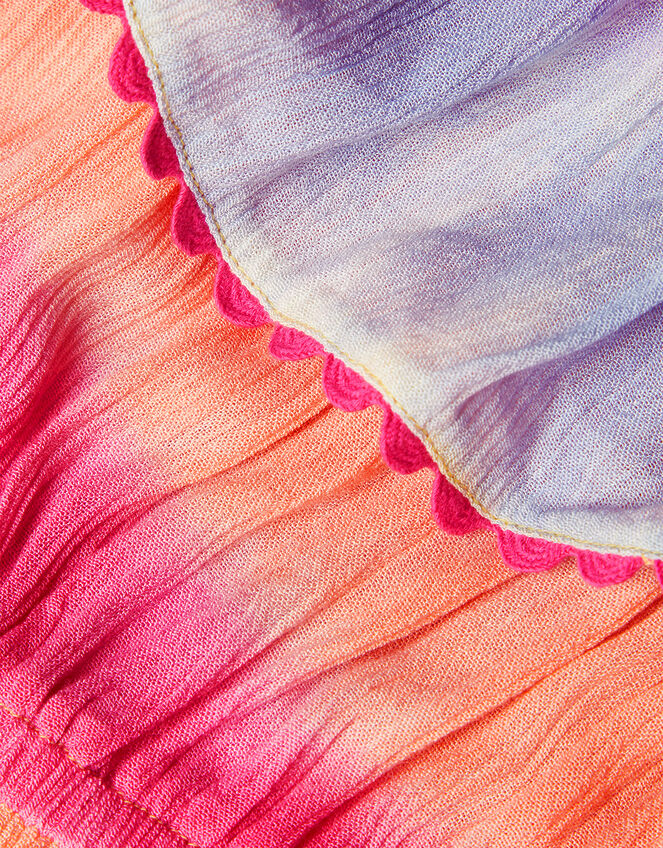 Tie Dye Frill Hanky Hem Dress, Multi (MULTI), large
