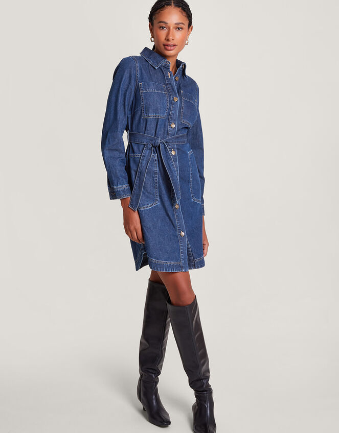 Shirley Denim Shirt Dress , Blue (DENIM BLUE), large