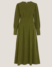 Morgan Blouson Fit & Flare Midi Dress, Green (GREEN), large