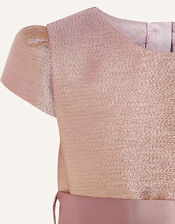 Baby Bordered Jacquard Dress , Pink (PINK), large
