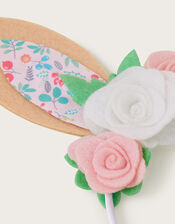 Flower Bunny Ears Headband, , large