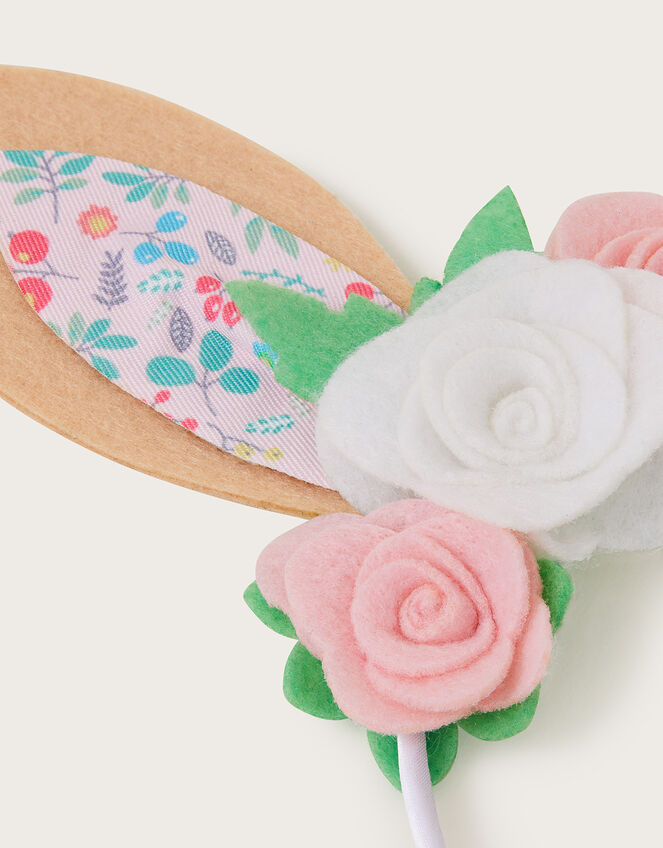 Flower Bunny Ears Headband, , large