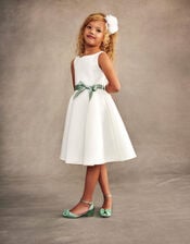Molly Scuba Bridesmaid Dress, Ivory (IVORY), large