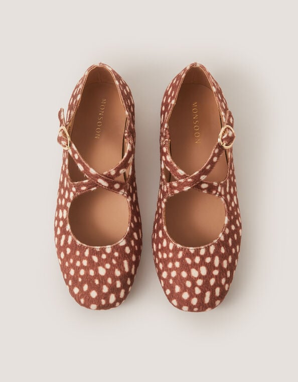 Dana Bambi Mary Jane Ballet Flats, Natural (NEUTRAL), large