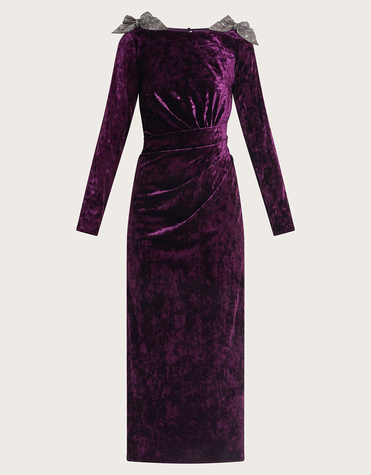 Lilia Velvet Maxi Dress Red