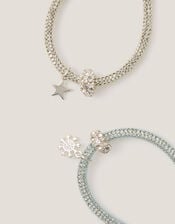 2-Pack Star & Snowflake Tube Bracelets, , large