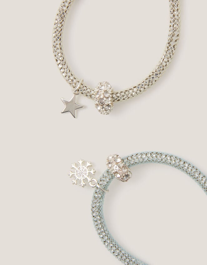 2-Pack Star & Snowflake Tube Bracelets, , large