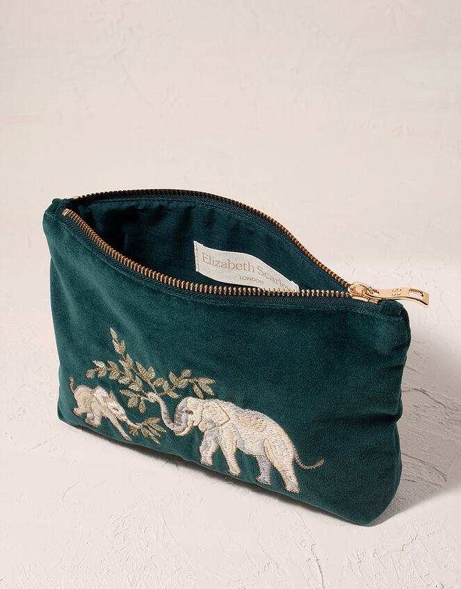 Elizabeth Scarlett Elephant Herd Mini Pouch, , large