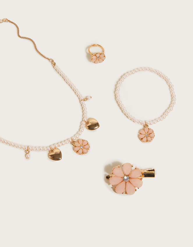 Gem Flower Jewellery Set, , large