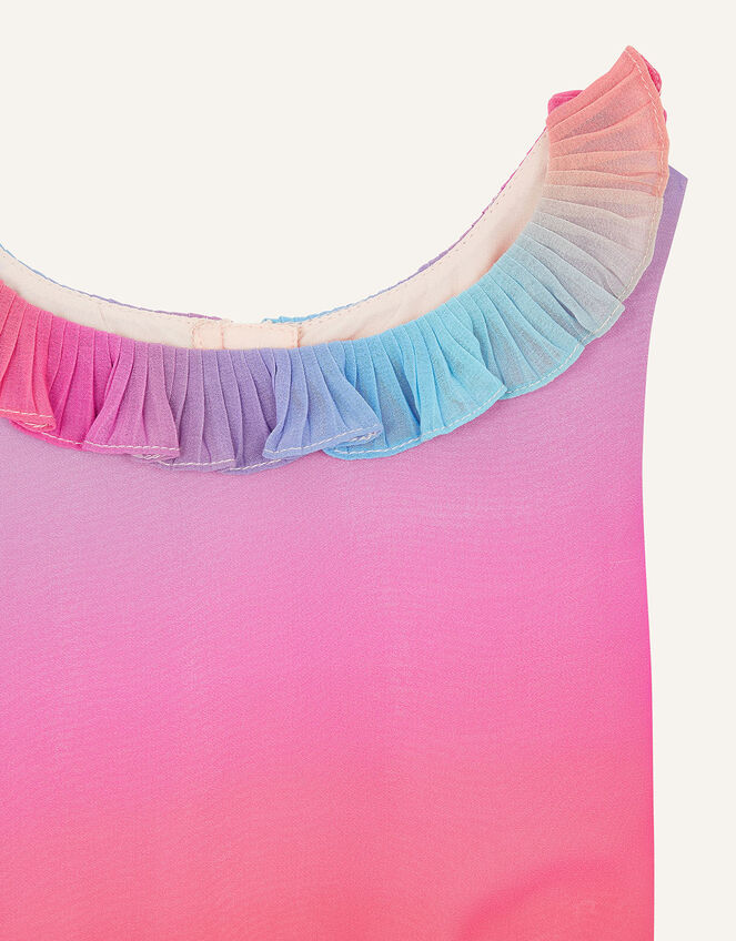 Rainbow Ombre Pleated Dress, Multi (MULTI), large
