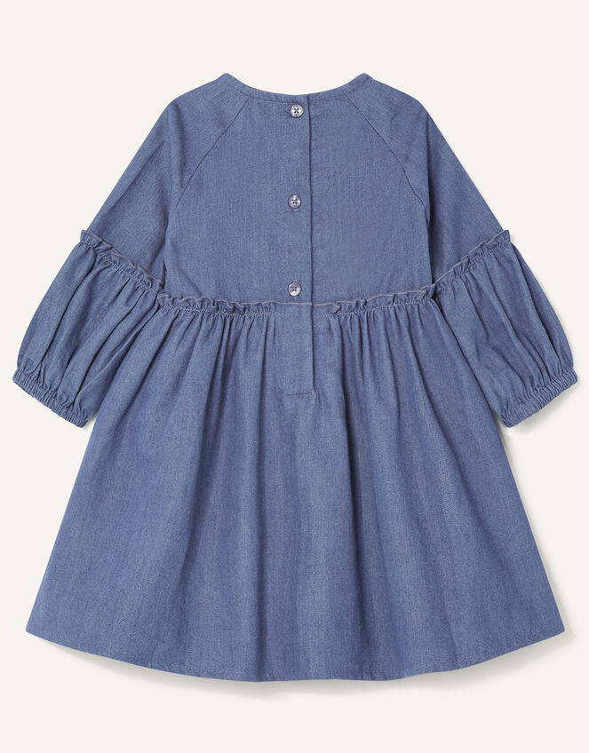 Baby Bunny Denim Dress, Blue (BLUE), large