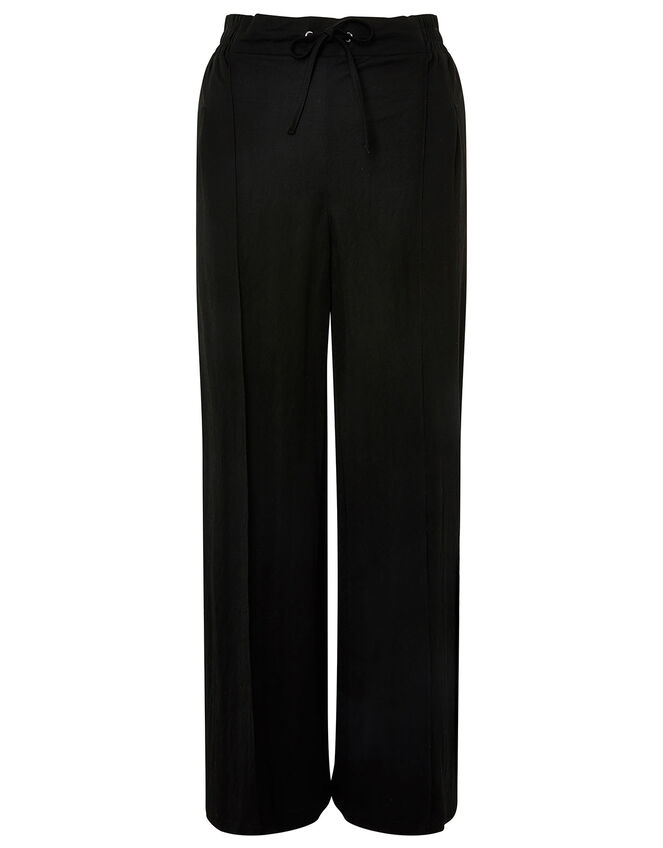 Wide-Leg Trousers, Black (BLACK), large