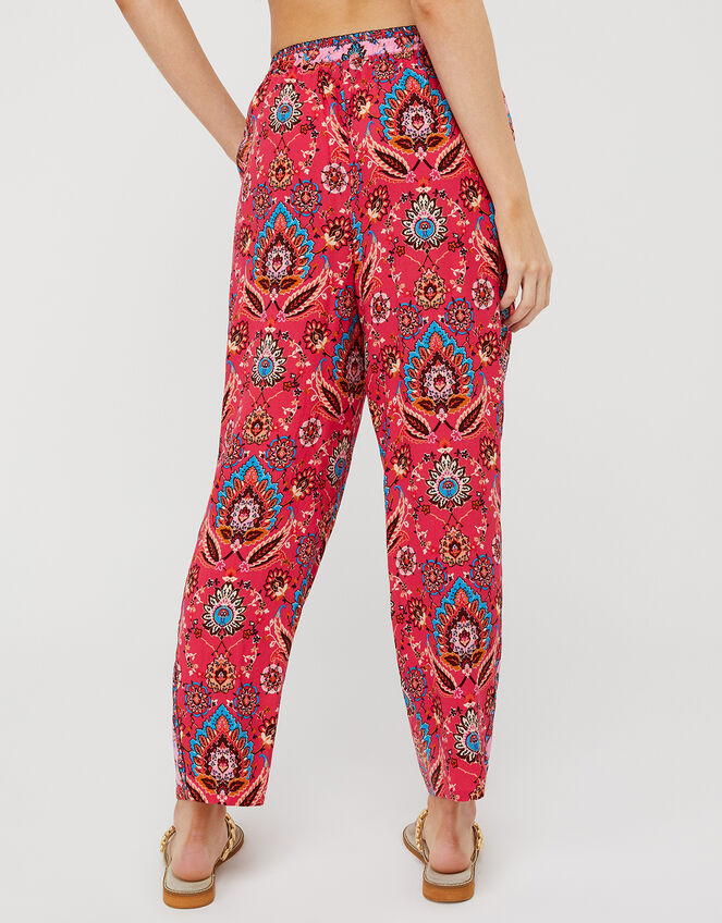 Tamalia Printed Trousers in LENZING™ ECOVERO™, Pink (PINK), large