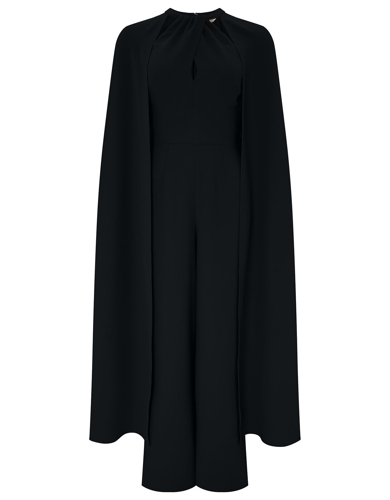 Kimora Cape Wide Leg Jumpsuit Black