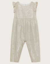 Baby Imogen Shimmer Romper and Jacket Set, Silver (SILVER), large