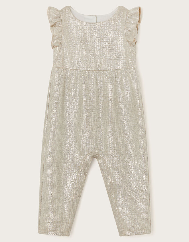 Baby Imogen Shimmer Romper and Jacket Set, Silver (SILVER), large