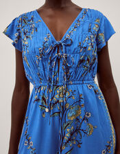 Aimee Floral Culotte Jumpsuit, Blue (BLUE), large