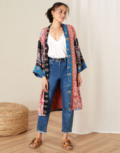 Floral Kimono in LENZING™ ECOVERO™, Orange (RUST), large