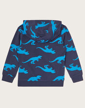 Dinosaur Silhouette Hoodie , Blue (BLUE), large