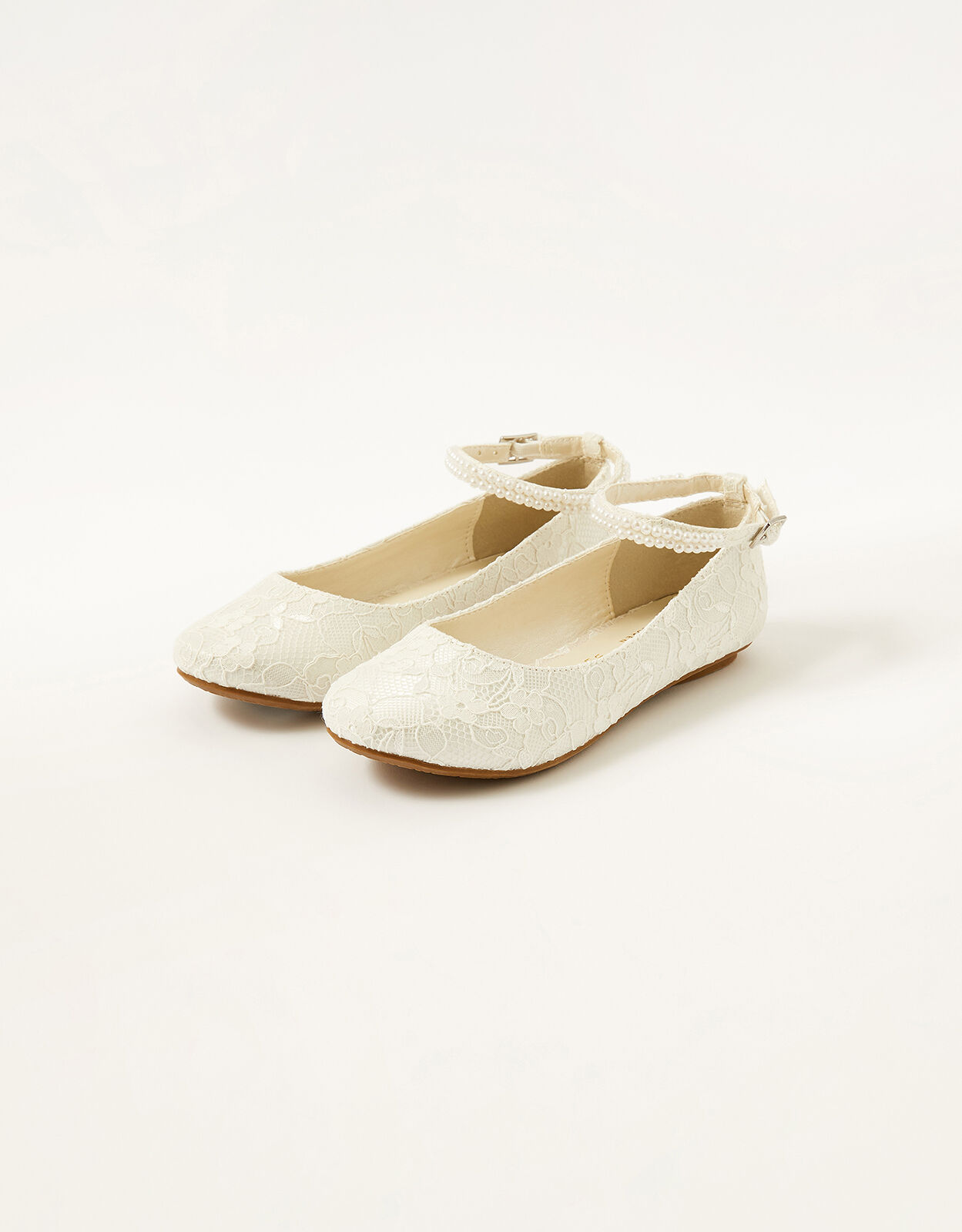Womens ivory ballet flats sale