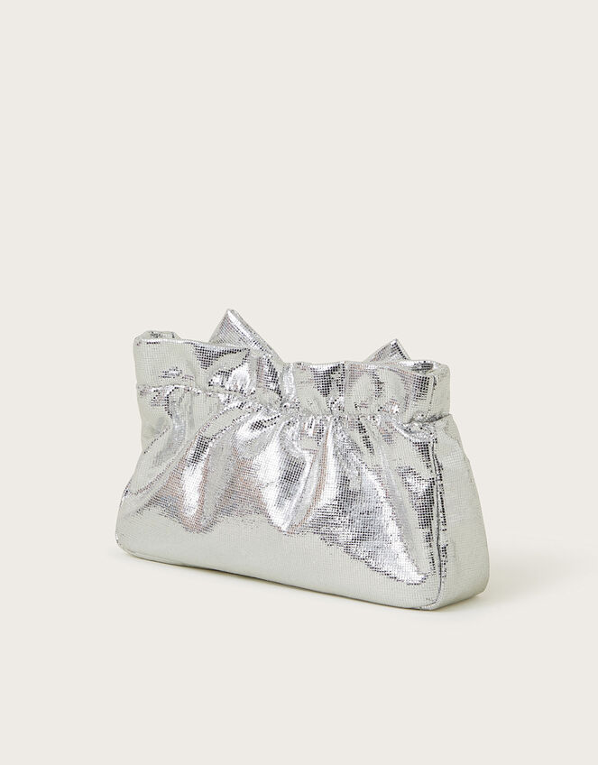 Mirror Metallic Bow Bag, , large