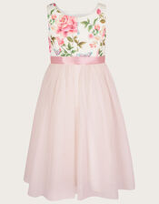 Artisan Rose Scuba Dress, Ivory (IVORY), large