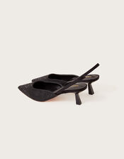 Heatseal Diamante Heels, Black (BLACK), large
