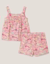 Spring Print Short Pyjamas Set, Pink (PINK), large