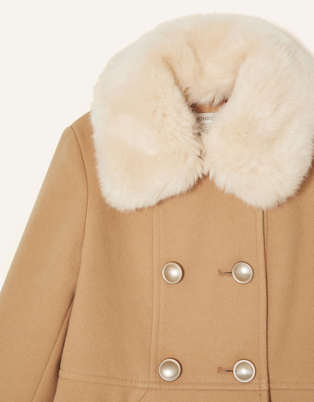 Monsoon camel coat hotsell