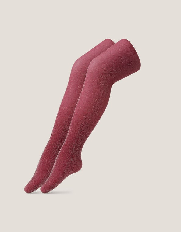 2-Pack Glitter Tights, Red (CHERRY), large