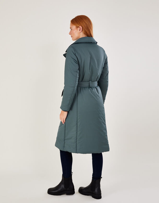 Nina Padded Trench Coat, Green (GREEN), large