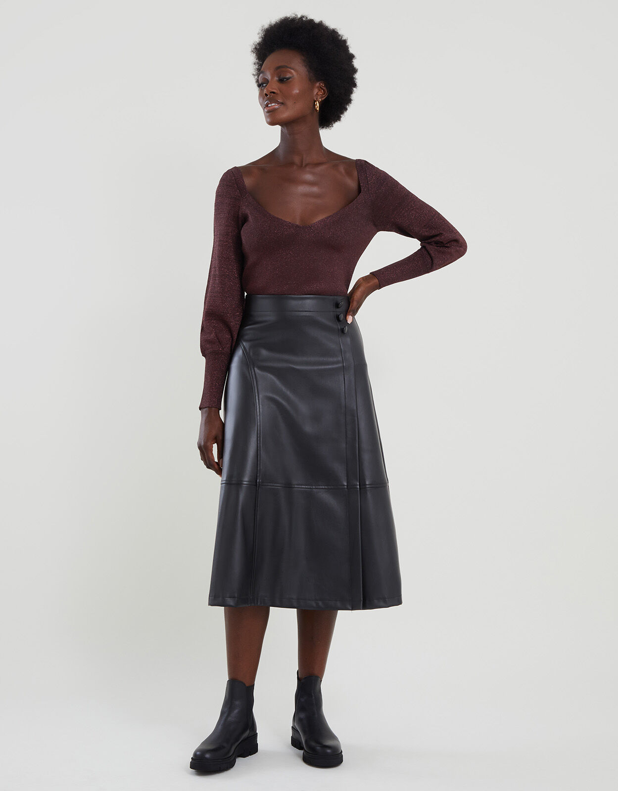 Bronze metallic sweater hot sale