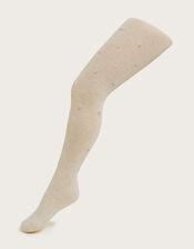 Heart Stud Tights, Camel (OATMEAL), large