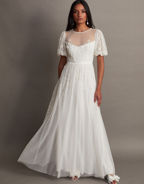 Celina Embellished Bridal Maxi Dress Ivory, Ivory (IVORY), large
