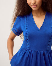 Tanitha Lace Jersey Midi Dress, Blue (COBALT), large