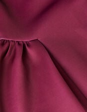 Molly Drop Waist Prom Dress, Red (BURGUNDY), large