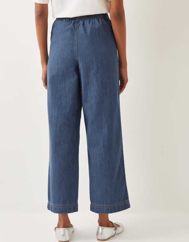 Harper Regular Wide Leg Jeans, Blue (DENIM BLUE), large
