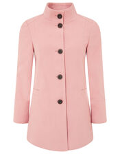 Molly Casual Coat in Cotton Twill, Pink (PINK), large