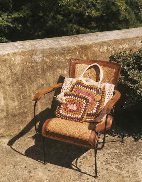 Cate Crochet Pouch, , large