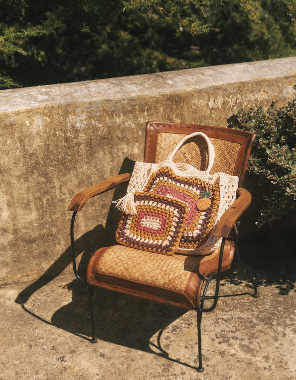 Cate Crochet Pouch, , large