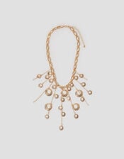 Circle Chandelier Chain Necklace, , large