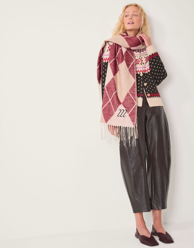 Feliz Fair Isle Cardigan , Brown (CHOCOLATE), large