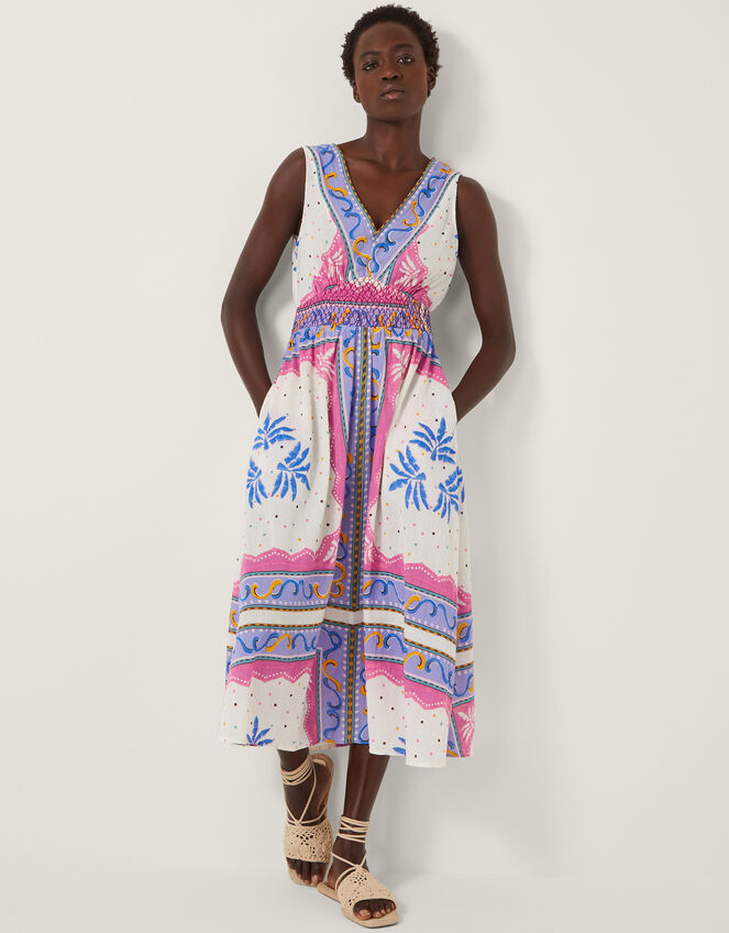 Lollie Sleeveless Midi Dress, Purple (PURPLE), large