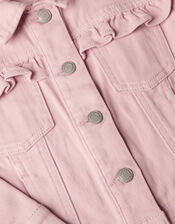 Frill Twill Jacket, Pink (PINK), large