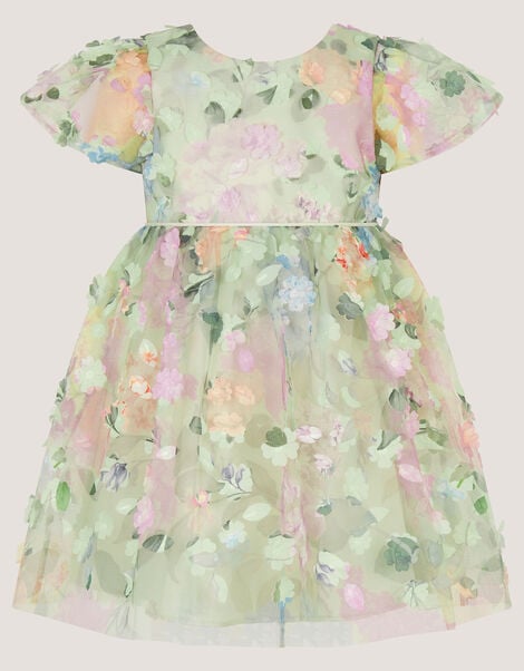 Baby Eliza Floral Appliqu&eacute; Party Dress, Multi (MULTI), large