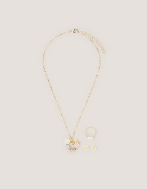 Flower Heart Jewellery Set, , large