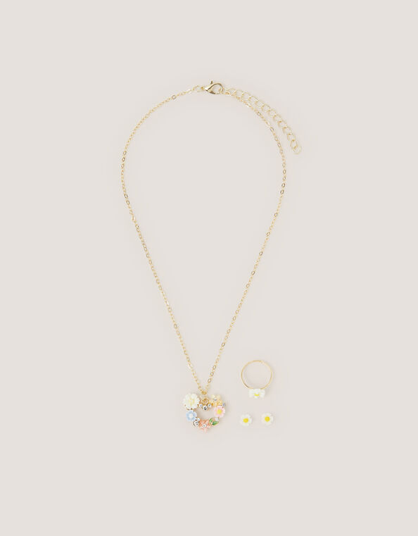 Flower Heart Jewellery Set, , large