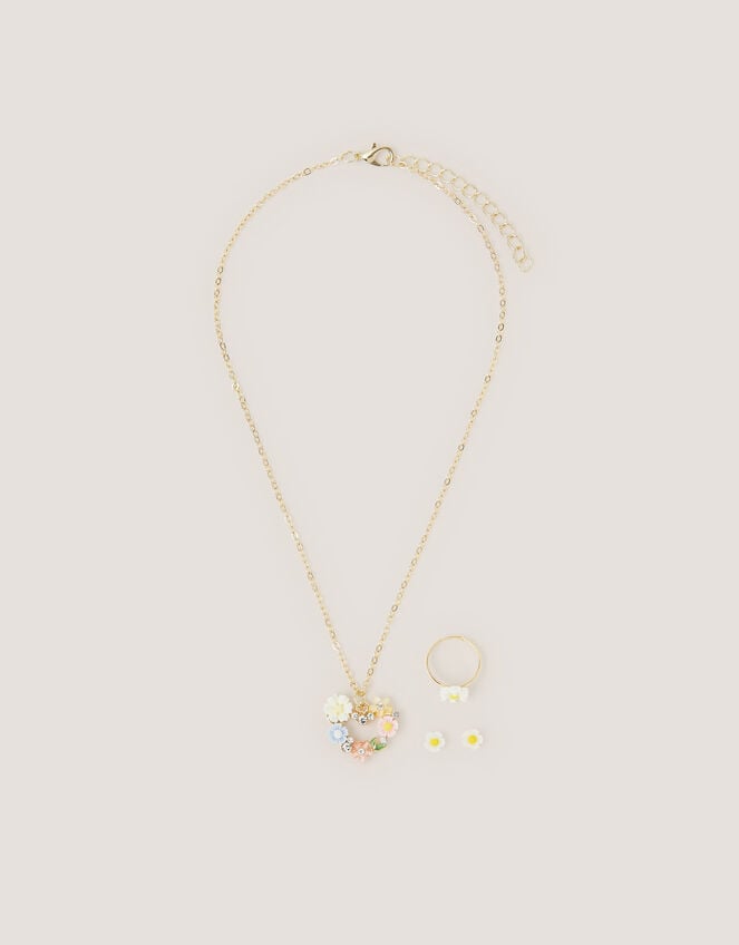 Flower Heart Jewellery Set, , large