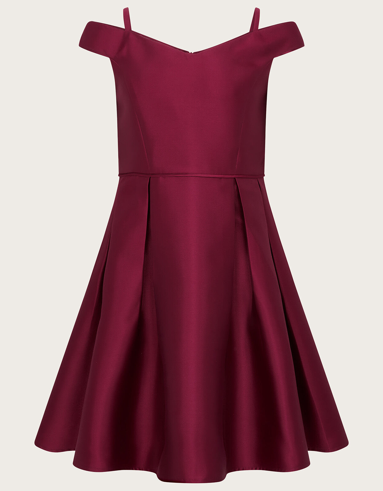 Red bardot prom dress hot sale